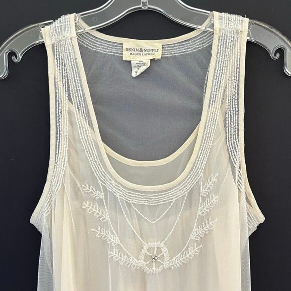 Denim & Supply Ralph Lauren women’s wedding dress beaded maxi dress - Picture 3 of 15